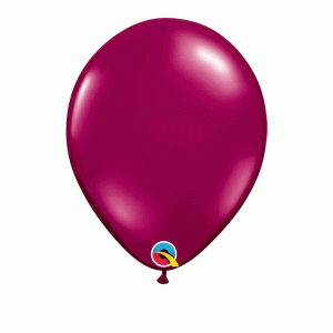 Ilex Online Round Sparkling Burgundy Qualatex Plain Latex