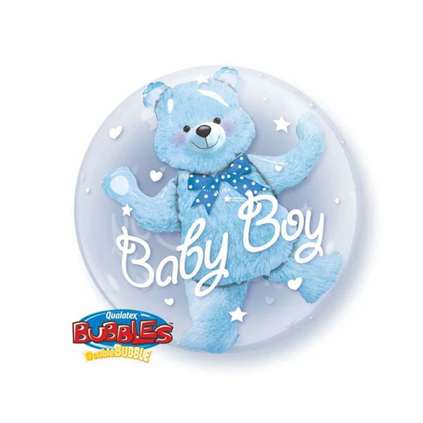 Ilex Online | Double Bubble Baby Blue Bear Balloon