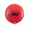 3FT ROUND RED SALE