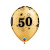 Gold 50 Sparkle-A-Round Balloon