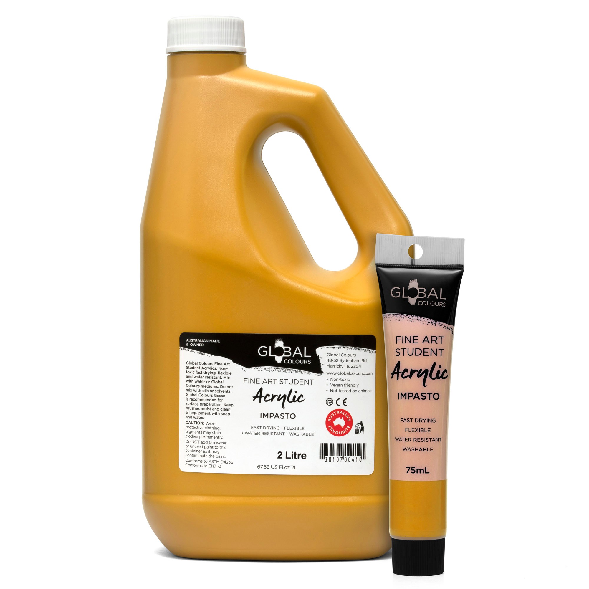 Ilex Online Yellow Oxide Student Fine Art Acrylic Impasto Paints   Yellow Oxide – Student Fine Art Acrylic Impasto Paints 