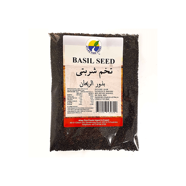 Ilex Online Basil Seed Atlas Fine Foods 100g tokhme sharbati