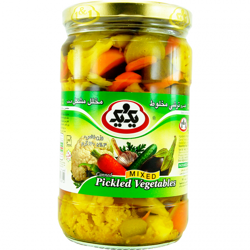 Mixed Pickled Vegetables 1&1 640g (torshi makhlot)