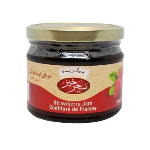 Strawberry Jam Saharkhiz 400gr (moraba tootfarangi)