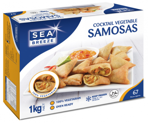 Sea Breeze Cocktail Frozen Vegetable Samosas 1kg