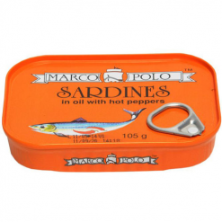 Marco Polo Sardines In Oil With Hot Peppers 105g