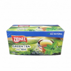 Zidnee 100% Natural Green Tea With Mint 25 Bags