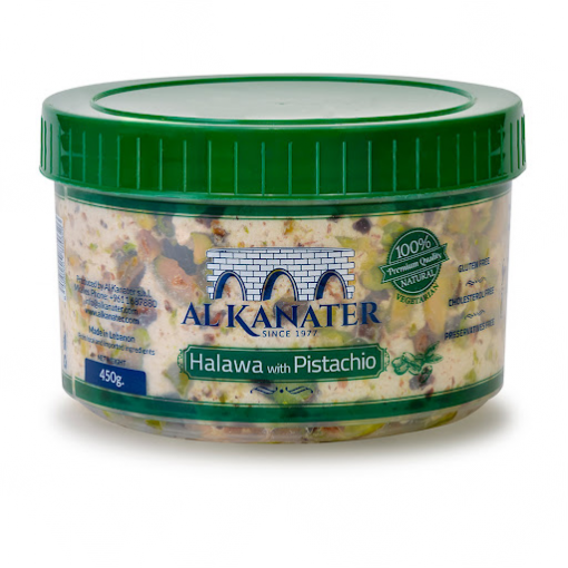 AL Kanater 100% Natural Halawa With Pistachio 450g