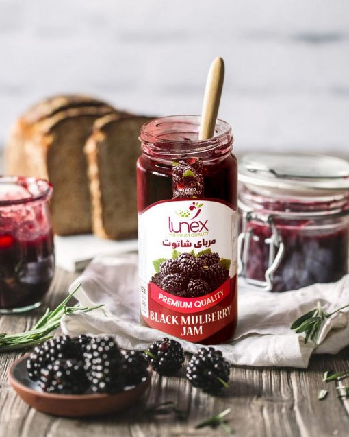 Lunex Black Mulberry jam 300g (moraba shatot)