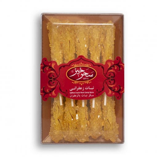 Saharkhiz Saffron Crystal Rock Candy Sticks 150g