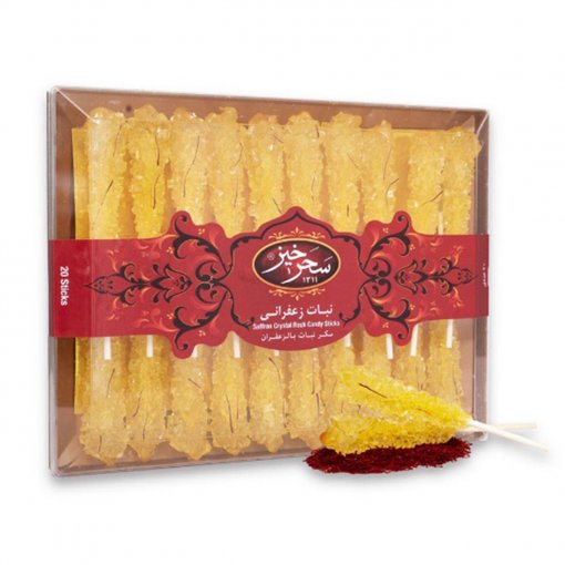 Saharkhiz Saffron Crystal Rock Candy Sticks 300g