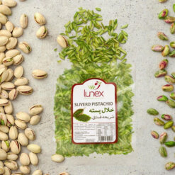 Lunex Slivered Pistachios are a popular ingredient known for their distinctive flavor, vibrant color, and versatile uses in both culinary applications and garnishing. These finely sliced pistachio nuts not only enhance the aesthetic appeal of dishes but also contribute a rich, nutty taste