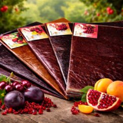 Dodota Bulk dried fruit 4-Pack (Lavashak) – Assorted Flavours: Apricot, Plum, Sour Cherry, Barberry, Pomegranate – 1kg Each (4kg Total)
